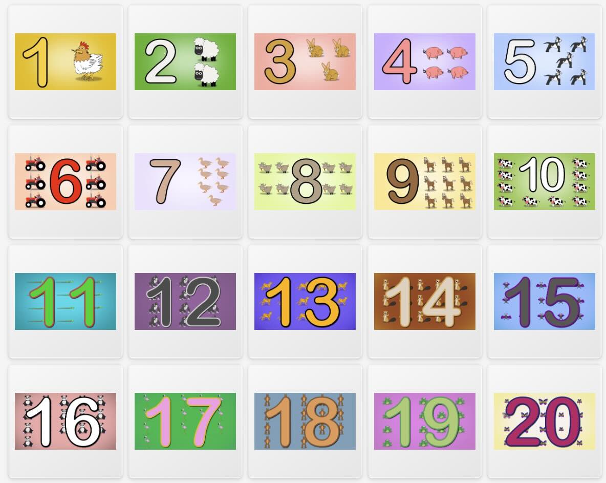 1 to 20 Interactive Review